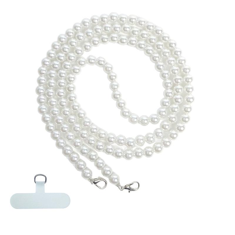Pearl Beaded Crossbody Phone Strap and Lanyard