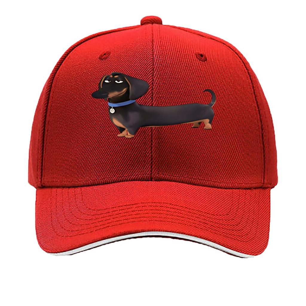 Fun Sausage Dog Print Baseball Cap Fashionable Adjustable Lightweight Durable Ideal for Hiking Sandwich Baseball Cap