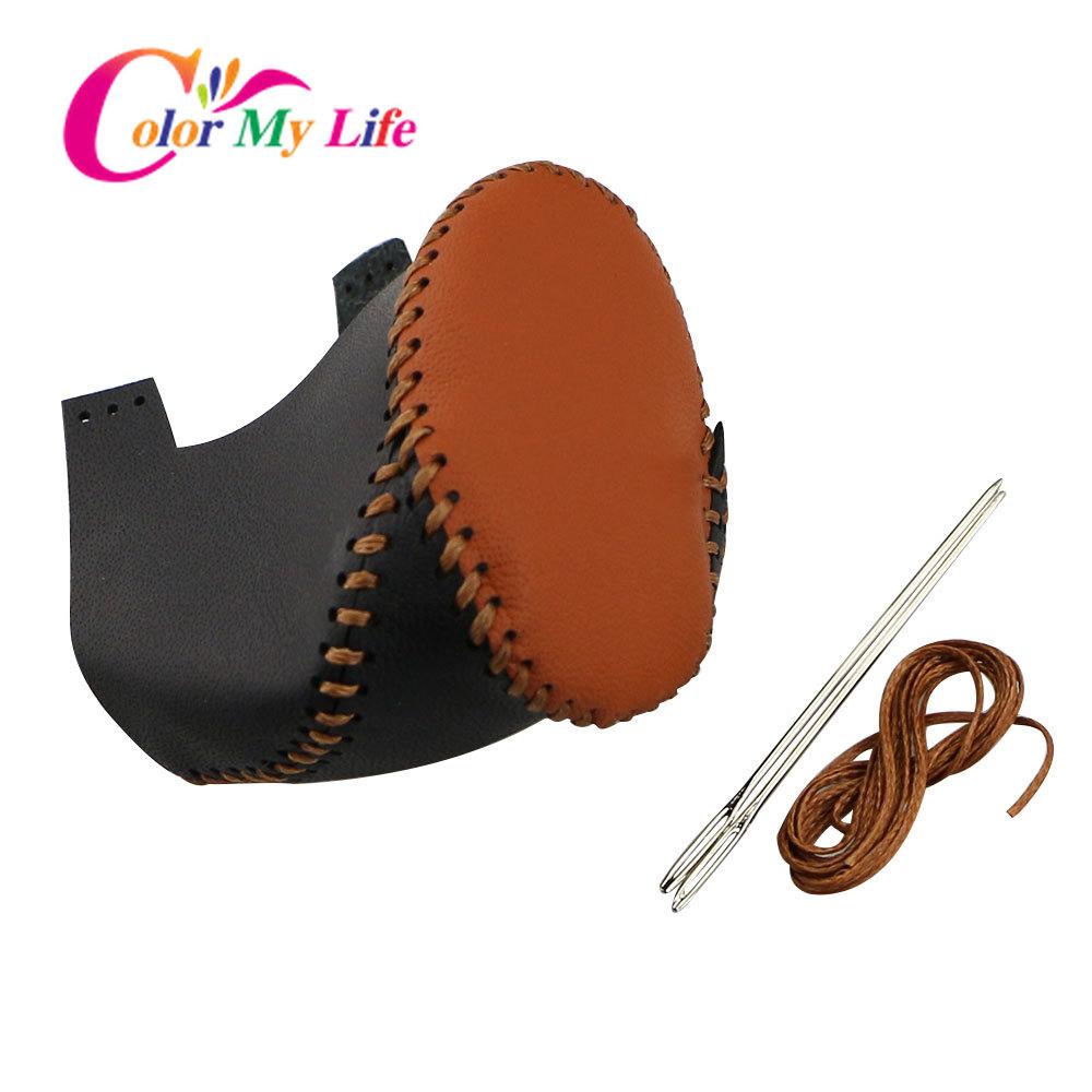 Leather Car Gear Head Shift Knob Cover Gear Shift Collars Fit for Toyota Chr C-HR C HR 2016 - 2023