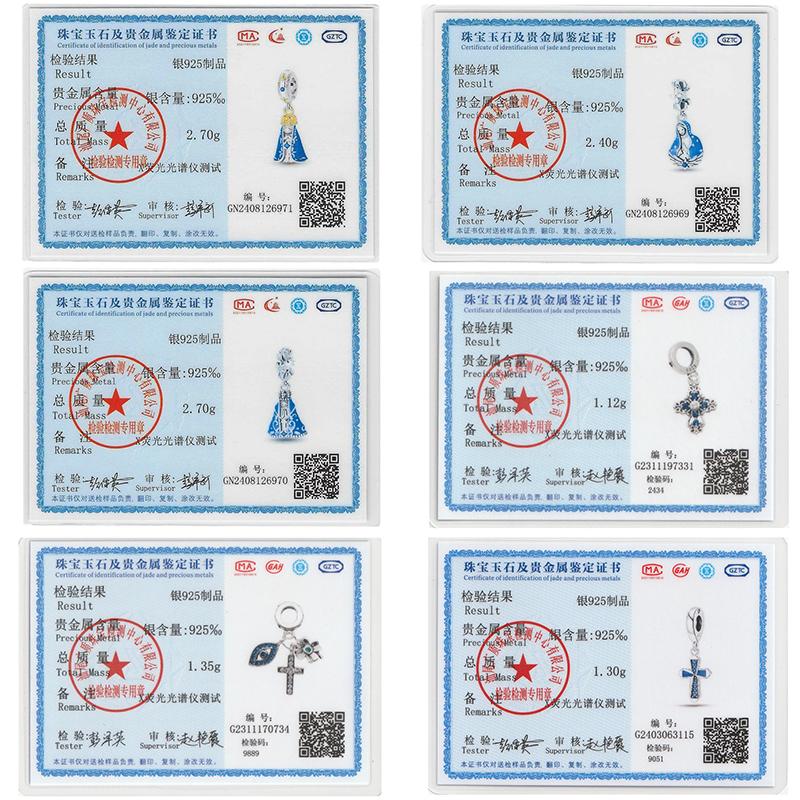 Copper Nossa Senhora Aparecida Dangle Charms Beads Fit Qikaola Original Bracelets Diy Jewelry Making For Women