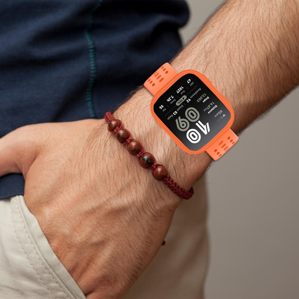 Originální silikonový+pouzdro pro Amazfit Bip 6 řemínek příslušenství Měkký prodyšný Correa+Ochranný nárazník kryt pro náramek Amazfit Bip6