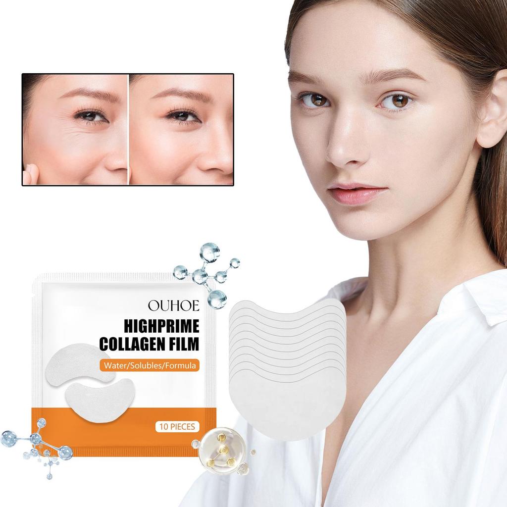 OUHOE Collagen Eye Mask Lightens Fine Lines Around the Eyes, Crow's Feet, Dark Circles, Deeply Moisturizes and Tightens the Skin