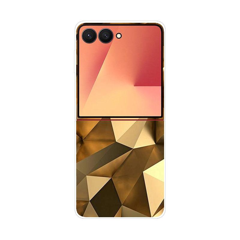 Luxury Transparent Phone Case For Samsung Galaxy Z Flip 7 Cases Hard PC Folding Cover For Galaxy Z Flip7 Shockproof Capa Fundas