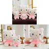 Plush Large Blossom Floral Cat Doll And Cushion Stuffed Toy
