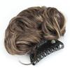 Updo Synthetic Wavy Hair Bun Hair Extensions Claw Clip On Donut Chignon  for Women Girls