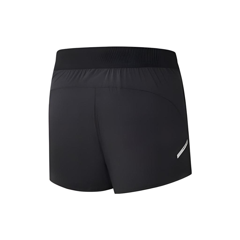 SAUCONY Jednobarevné prodyšné sportovní šortky odvádějící vlhkost Dámské šortky Černé SC1239084-1