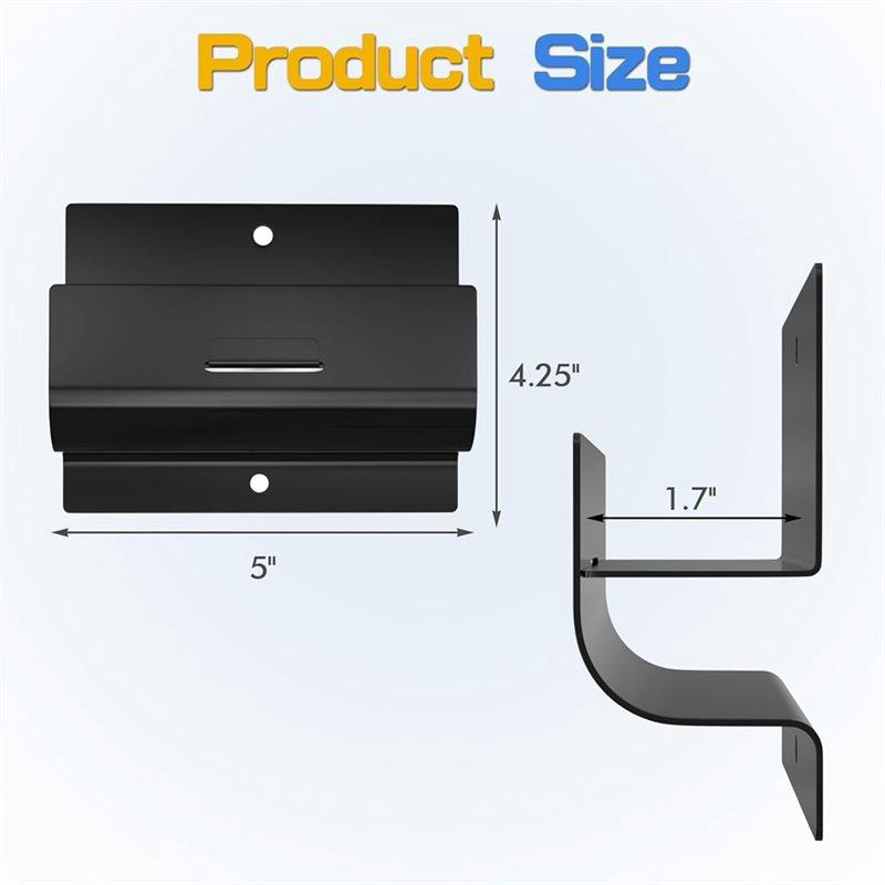 A84E-For Ladders Hooks(4Pcs) For Garage Wall- Wall-Mount Heavy-Duty Design Fits For Ladders, Wheelbarrow, Chair& Patio Furniture
