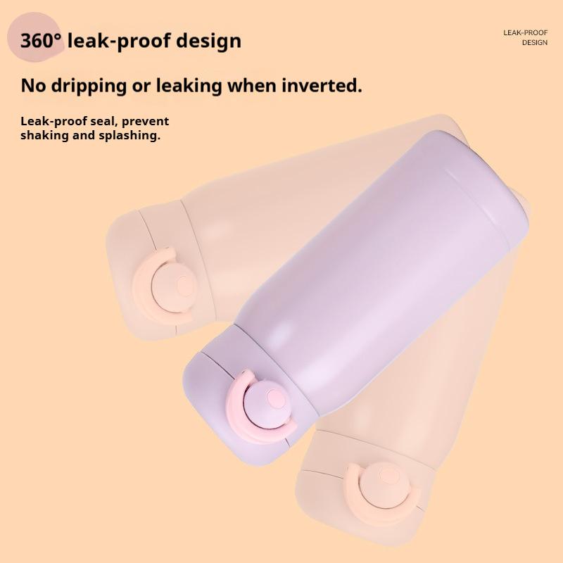 200ML/350ML Mini Thermos Cup Small Capacity Vacuum Flask Stainless Steel Pocket Cup Coffee Mug Kids Insulated Hot Water Bottle