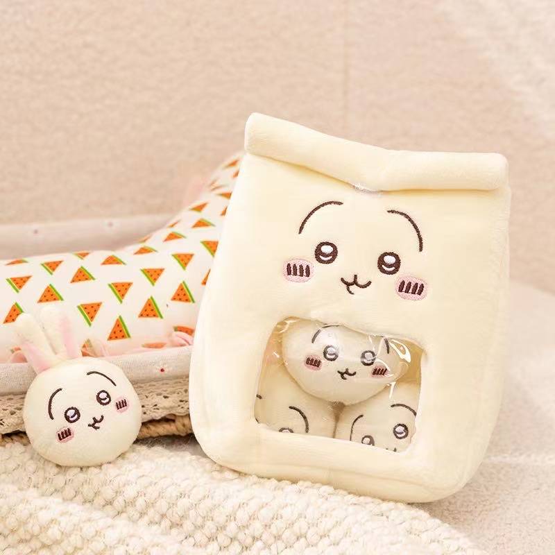20cm Latest Bag of Snacks Small Eight Kawaii Stuffed Plush Toy Doll Cartoon Anime Cute Gift for Children Fun Doll Christmas