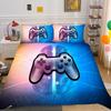 3D Game Controller Pattern Bedding Set Game Console Printed Down Duvet Cover with Pillowcase Teen Single Double Bed Full-size Home Decoration