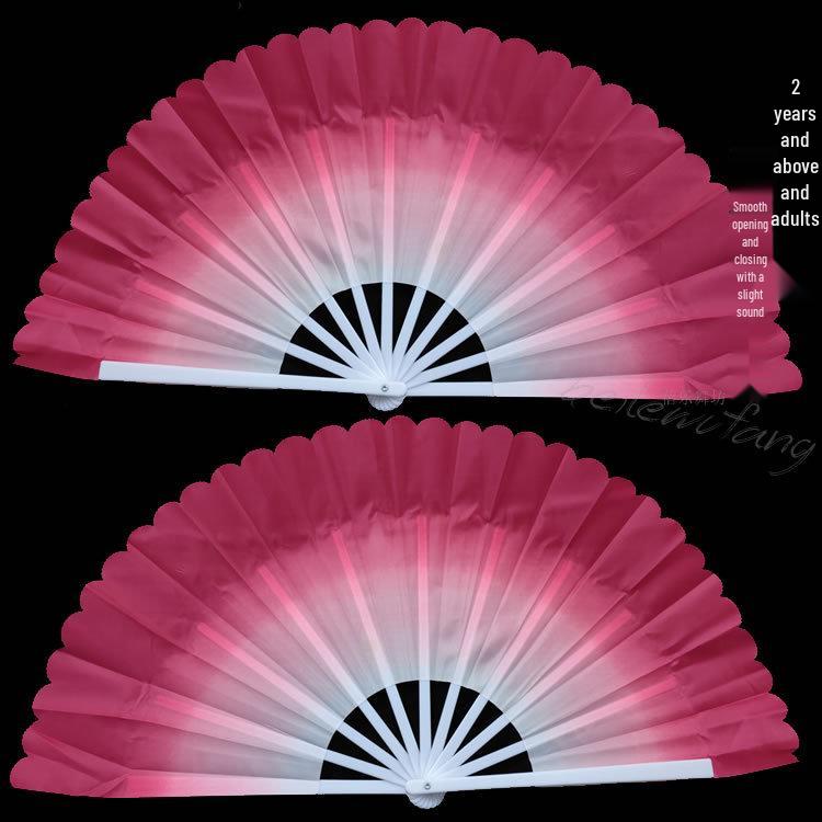 Peacock Dance Fan - Colorful Gradient for Performances