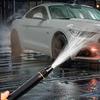 Adjustable Hose Nozzle 360 Rotary Switch Metal Car Wash Straight Nozzle Metal Water Hose Sprayer for Garden Watering Car Washing