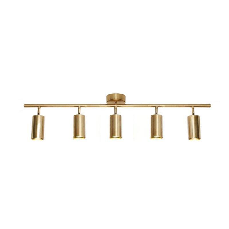 Modern Gold Multi-Head Spotlight Wall Lamp for Bars, Restaurants, and Cloakrooms