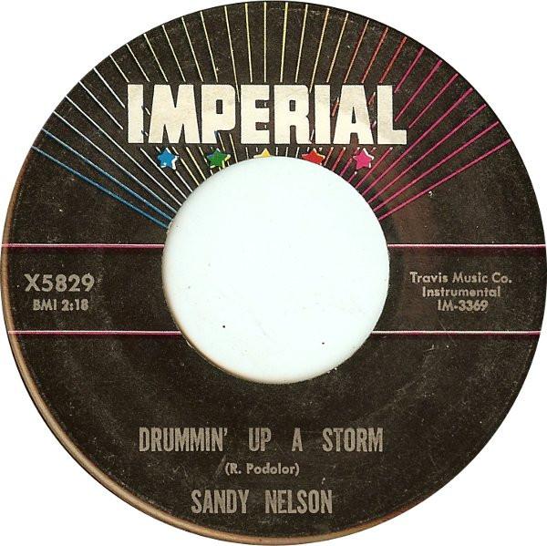 7inch Record SANDY NELSON - Drummin' Up A Storm X5829 Imperial 1962 US Rock Used