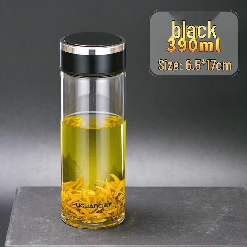 

Стеклянная кружка FUGUANG 390 мл с отделением для чая и воды