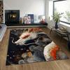 1PC Mysterious Oriental Dragon Print Carpet Rug for Living Room Bedroom Sofa Doormat Home Decor Non-slip Floor Mat