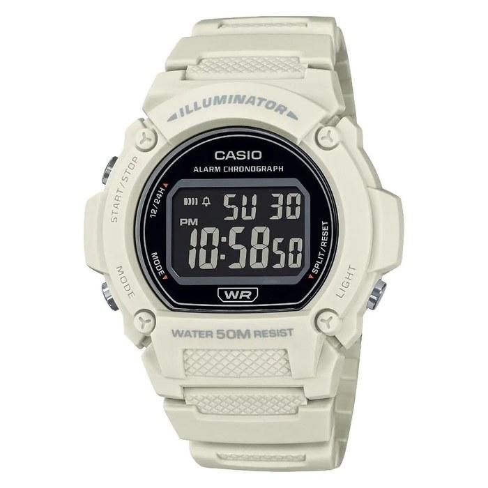 Casio Digital White Resin Band Watch W-219HC-8BVDF, Strap