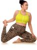Plus Size Yoga Pants with Leopard Print High-waisted Sexy Running Sports Tight-fitting Pants for Women with Butt-lifting Sweat-wicking Base Layers.