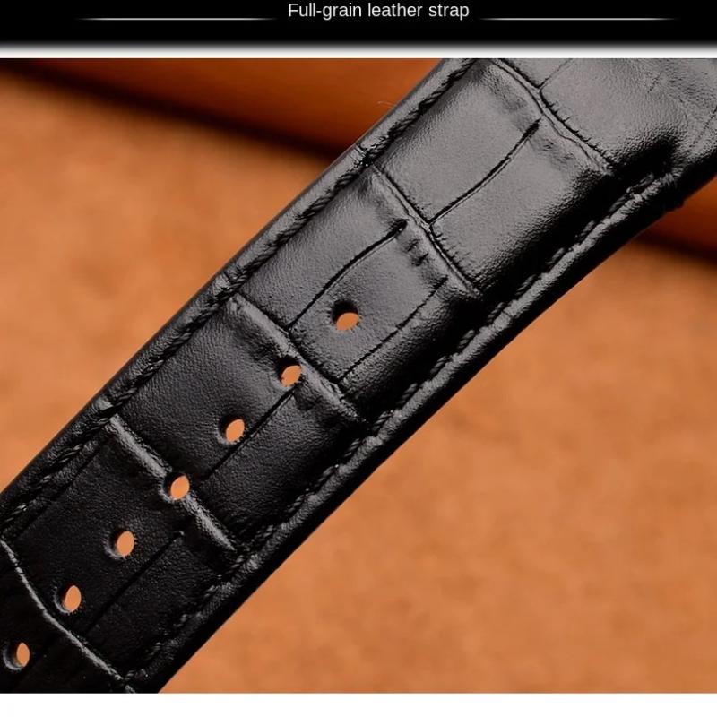23mm Genuine Leather Silicone Watch Band For Swatch YOS440 449 401G 447 448 IRONY Watchband Men's Frosted Texture Soft Straps