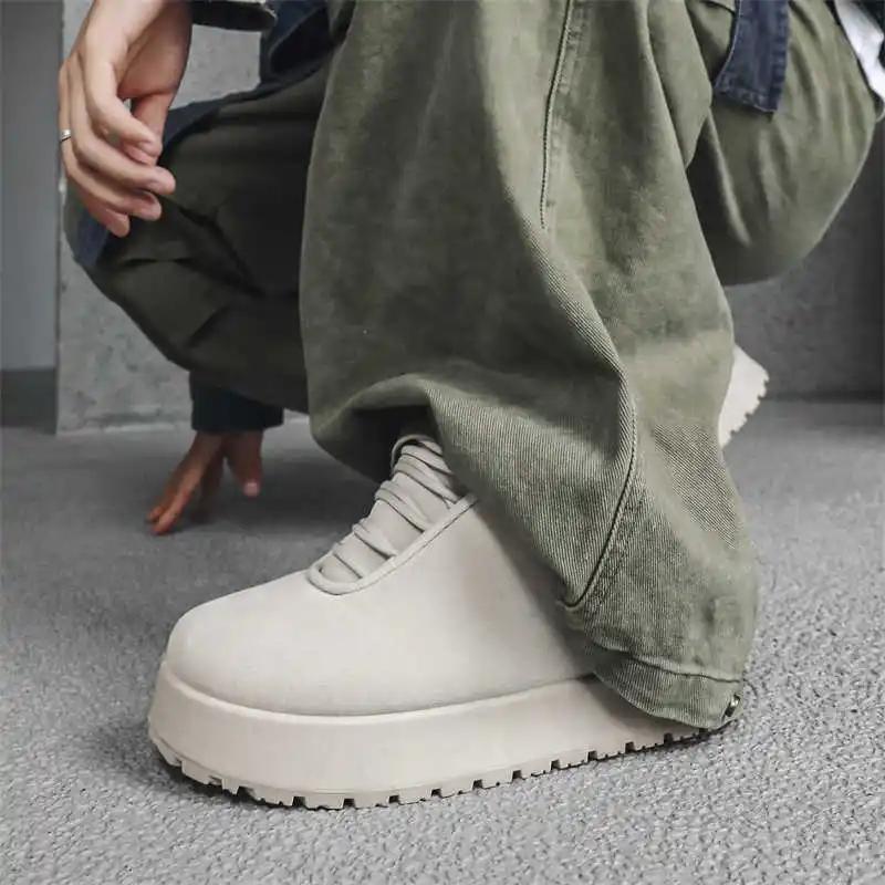 Fashion High Platform Spring Man's Trend Sports Mary Jane Exercise Shoes Sneakers Colorful Sepatu High-tech Entertainment Loafersy