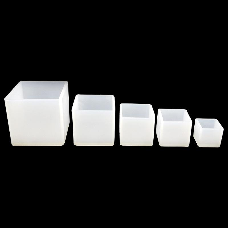 DIY Resin Silicone Mould Square Crystal Ornament Mould Cube Chocolate Cake Homemade Tools