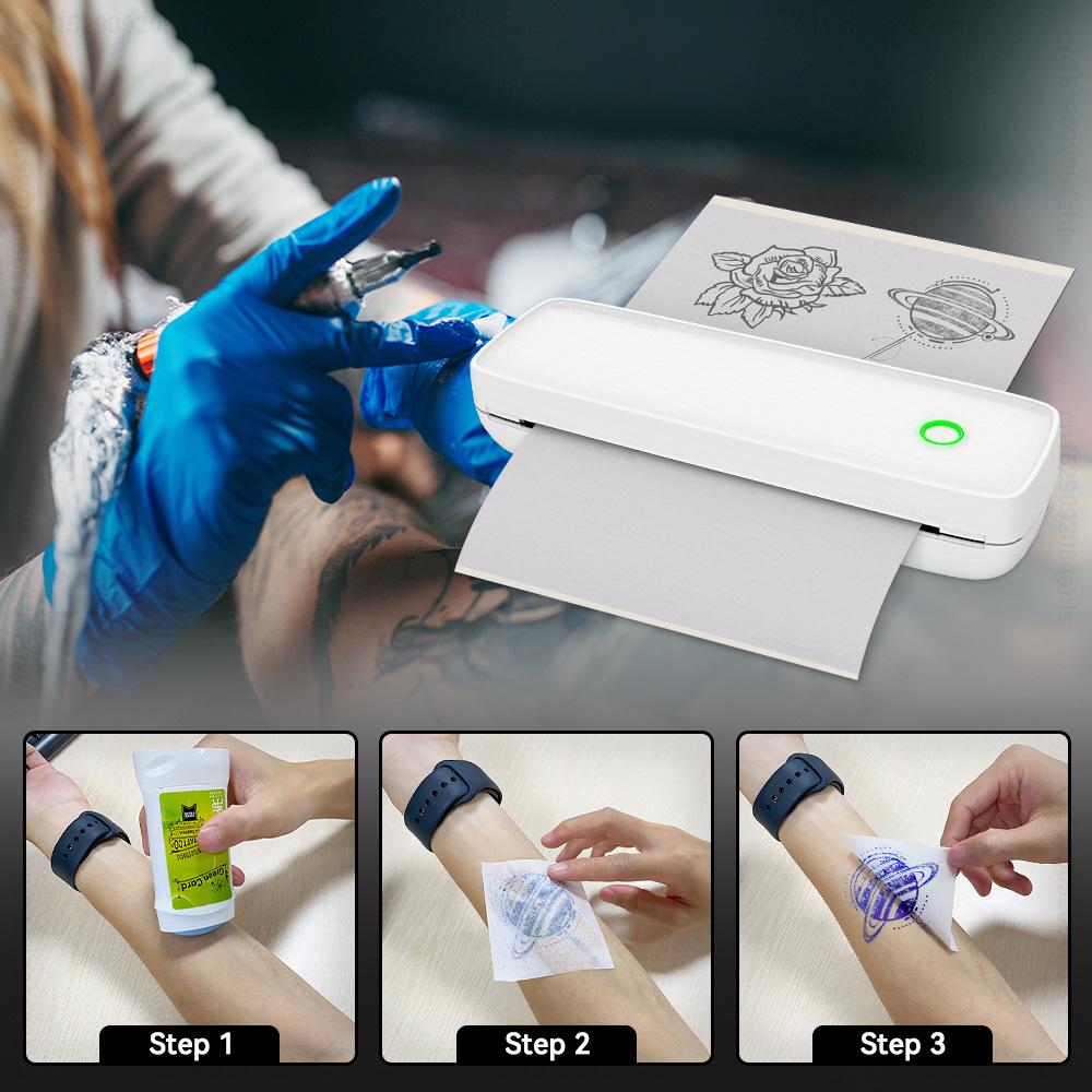 Kleine Robbe Dual-Use Tattoo Transfermaschine: Handgezeichnetes Tattoo-Musterpapier, Geometrisches Design Materialien & Verbrauchsmaterialien