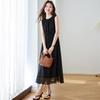 Srcr 100% Mulberry Silk Elegant Summer Dress