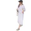 Women's Summer Loose Slit Over The Knee T-shirt Dress Short-sleeved Dress