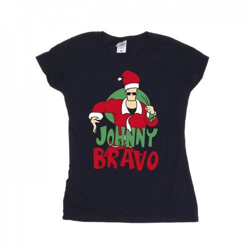 

Johnny Bravo Womens/Ladies Johnny Christmas Cotton T-Shirt білий