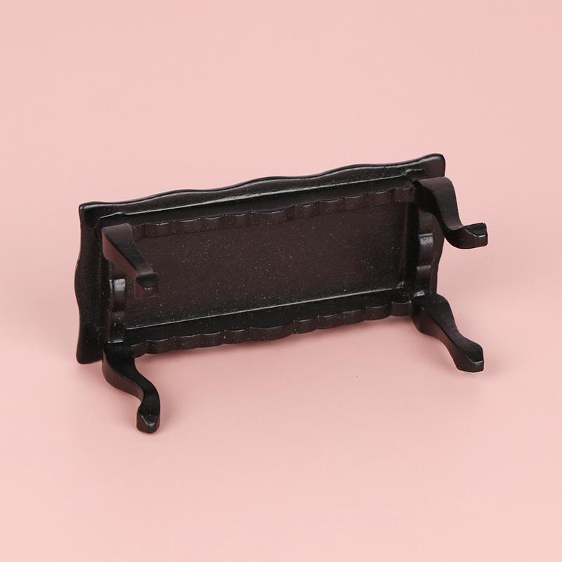 

1Pcs 1:12 Dollhouse Mini Wave Tea Table Ornament Miniature Furniture Table Coffee Table Livingroom Leisure Table Model Onesize