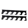 2pcs Fishing Pole Holders for Garage Wall Mounted Fishing Rod Racks Storage   Hold 5 Rods Black,Fishing Pole Storage Rack, Organiser with  