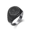Nordic Viking Celtic Knot Black Stainless Steel Retro Men's Ring