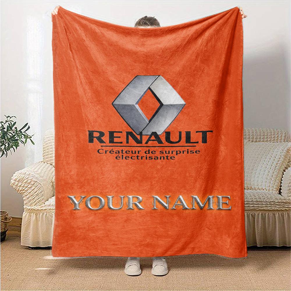 Renault Customize Your Name Blanket Cozy Customizable Blanket Soft Warm Cozy for Couch Home Decor Office Living Room for All Occasions