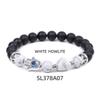 Women's Amethyst Pyramid & Hand of Fatima Bracelet with Devil's Eye & Agate Tiger Stone