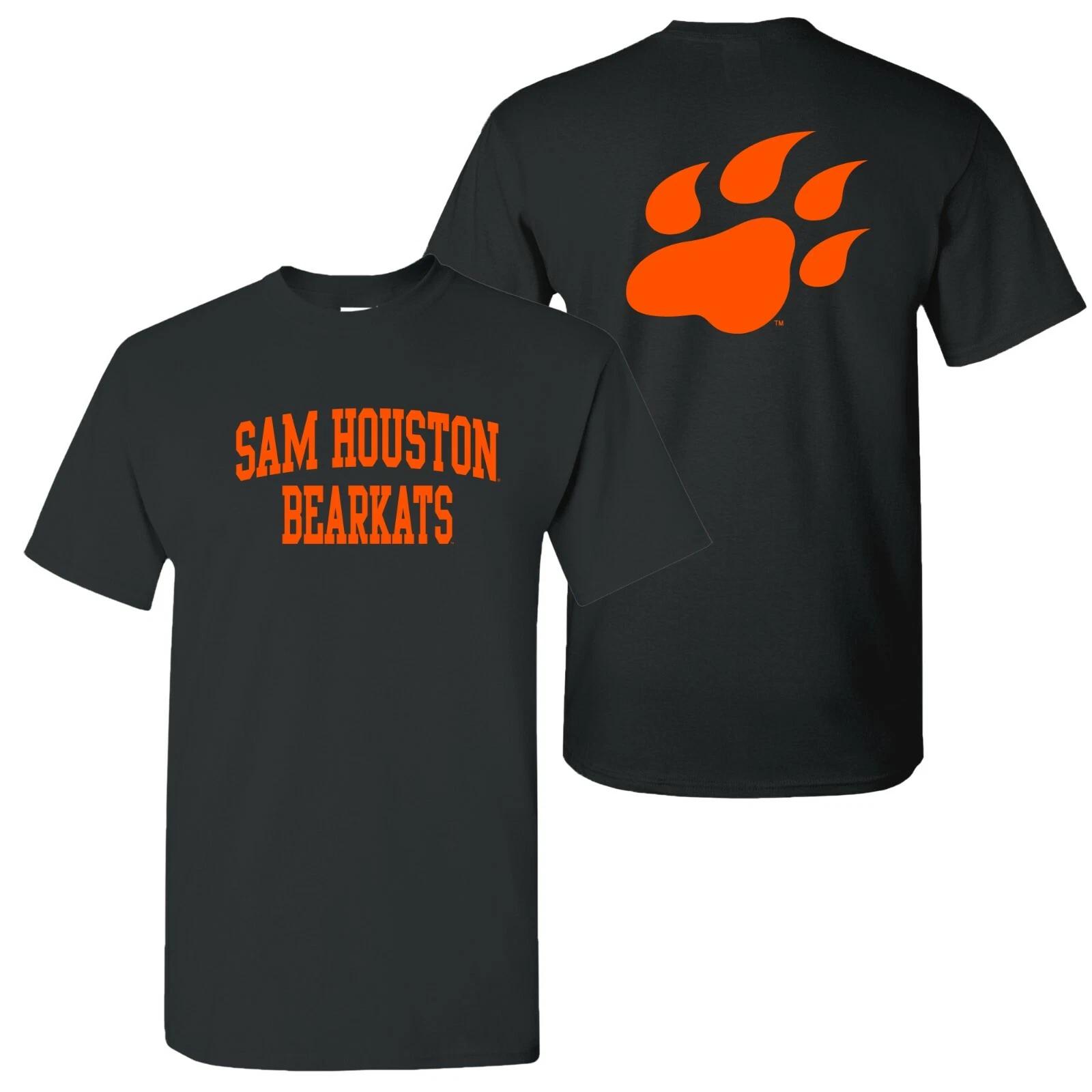 Sam Houston State Bearkats Front and Back Print T-Shirt - Black 3XL