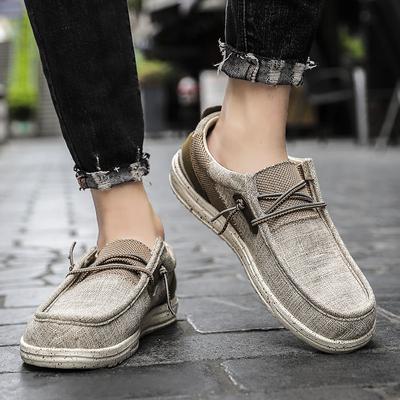Mode Herren Stoffschuhe mit runder Zehenpartie Bequemer minimalistischer Stil Täglich Büro Outdoor Freizeit Business Walking Heiß verkaufende Herrenschuhe