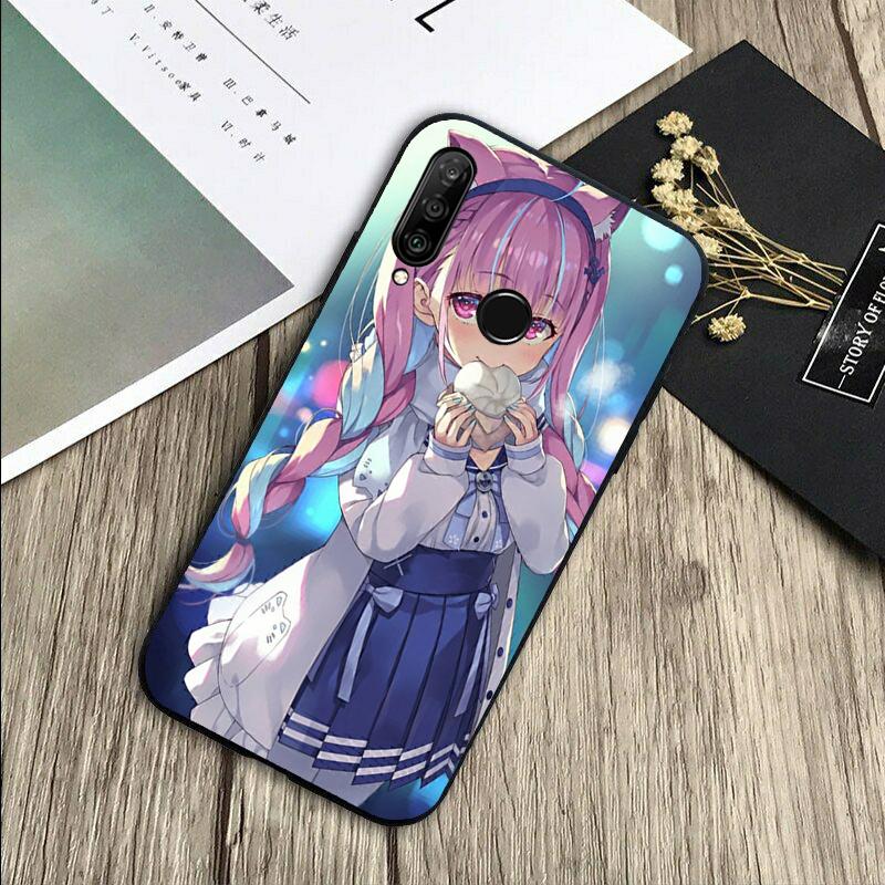 Minato Aqua Hololive For Huawei Nova 8i 11i 12i 12s 9 10 SE Y60 Y70 Y90 Y72 Y73 Y61 Y91 P60 Pro P30 P40 Lite Case
