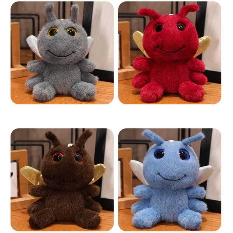 Entzückender Plüsch Libellen Schlüsselanhänger Weiches Spielzeug Niedliches Stofftier Buddy für Geschenke