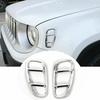 Turn Signal Light Fender Lamp Cover Trim Farme for Jeep Renegade 2015-20 Chrome
