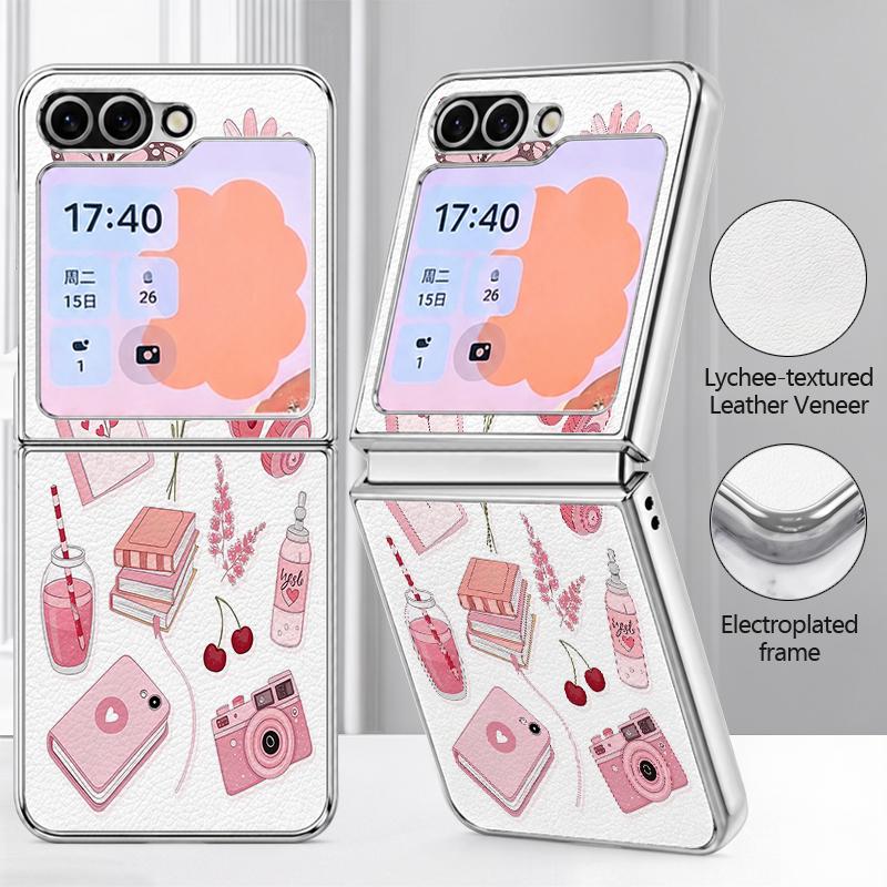 Bunte Knöpfe Blöcke Print Hülle Für Samsung Galaxy Z FLIP 7 FE 6 5 Beschichtete PC+PU Leder Hybrid Faltabdeckung Für Samsung Z Flip7 Flip6 Flip5