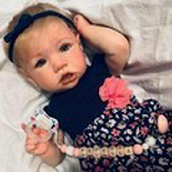 22-Inch Lifelike Reborn Saskia Toddler Girl Doll Full Silicone Girl