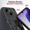 KEYSION Shockproof Armor Case for TECNO Spark Go 1 1S Go 2025 Soft Silicone+PC Metal Ring Stand Phone Cover for TECNO Pop 9 4G