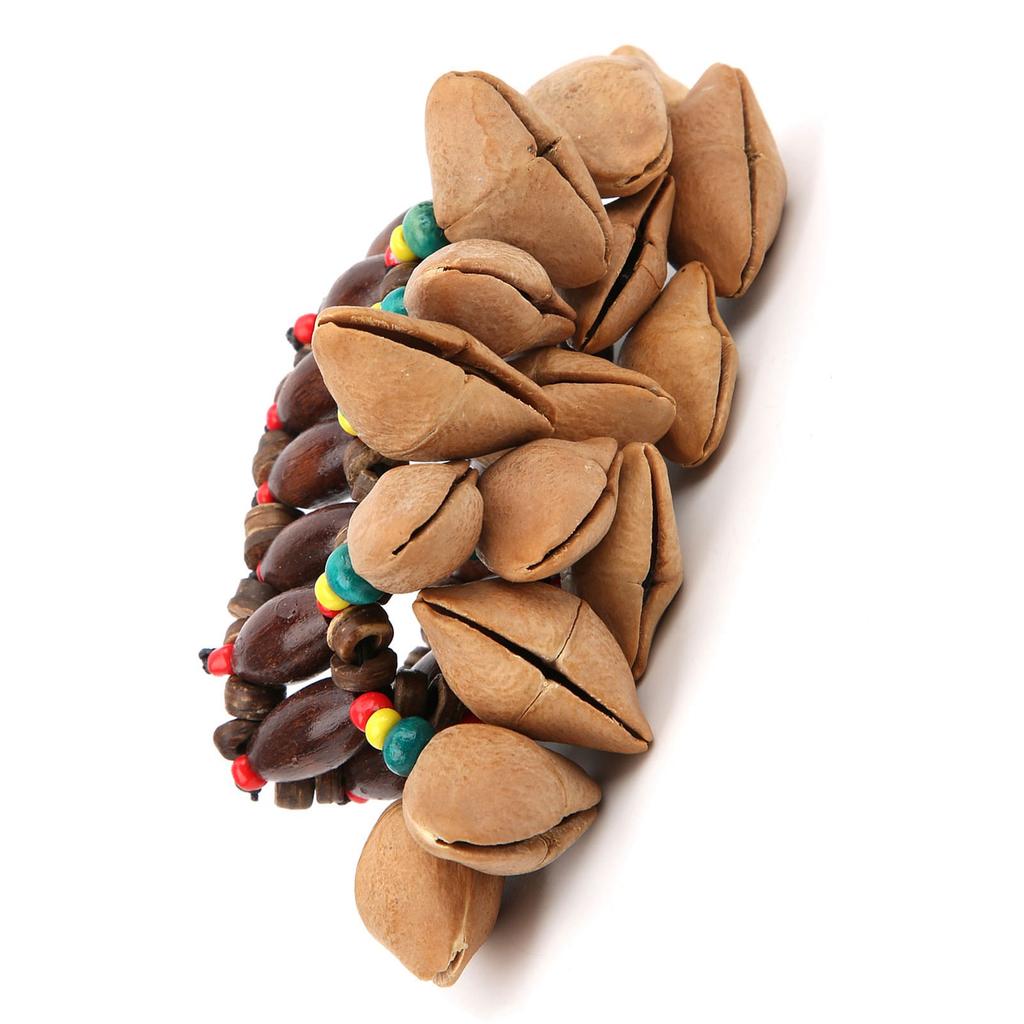 Afrykańska bransoletka bębnowa ręcznie robiona dzwonek ręczny z łupin orzecha instrumenty perkusyjne instrumenty muzyczne