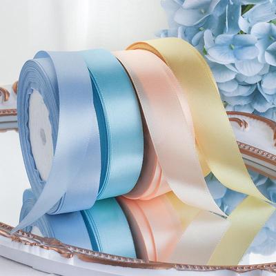 2cm Red Satin Ribbon for Fresh Flower Packaging, Wedding Candy Gifts, Bouquet Decoration, and DIY Crafts