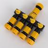 Garden Hose 4-Way Water Splitter with Switch Valve Connector