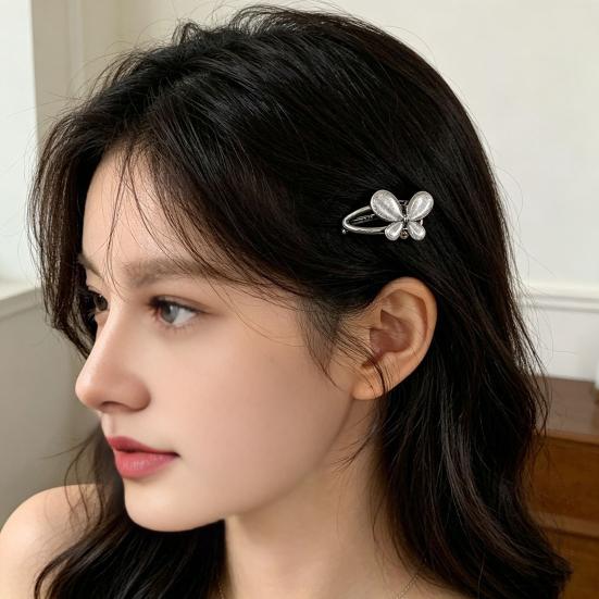 Girl Hairpin Butterfly Decor Easy To Wear Hair Clip Side Bang Hair Organizer Clip Festival Events Cosplay Hair Accessory