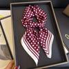 Polka Dot Printed Scarf Retro Sunscreen Shawl Neck Square Scarf Scarf Silk Scarf Headscarf Sunscreen Silk Scarf Summer Thin