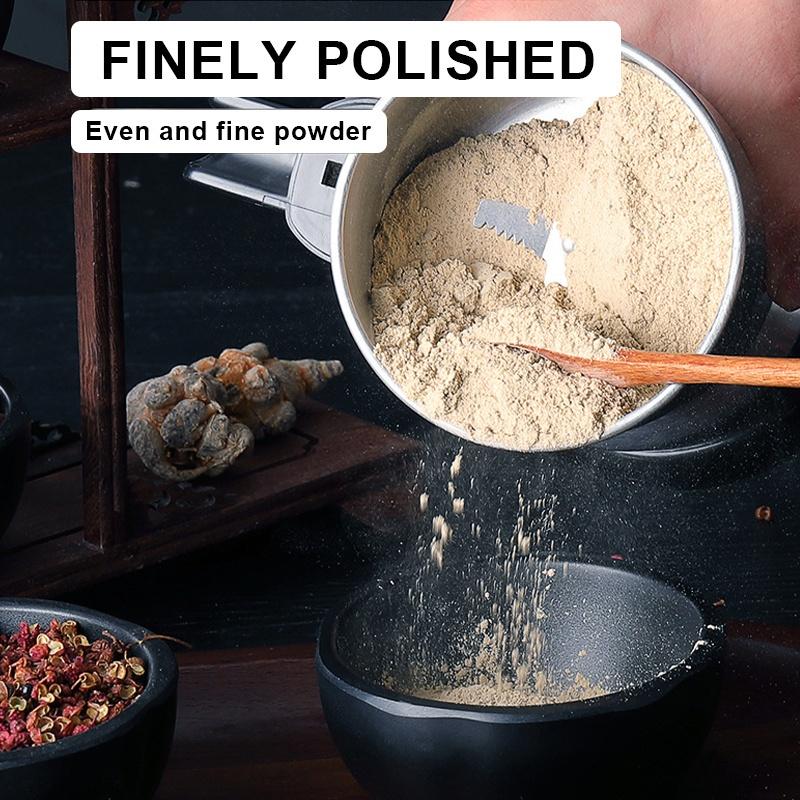 400W Electric Grains Spices Coffee Bean Dry Food Grinder Mill Grinding Machine Gristmill Home Medicine Flour Powder 12.5*18cm