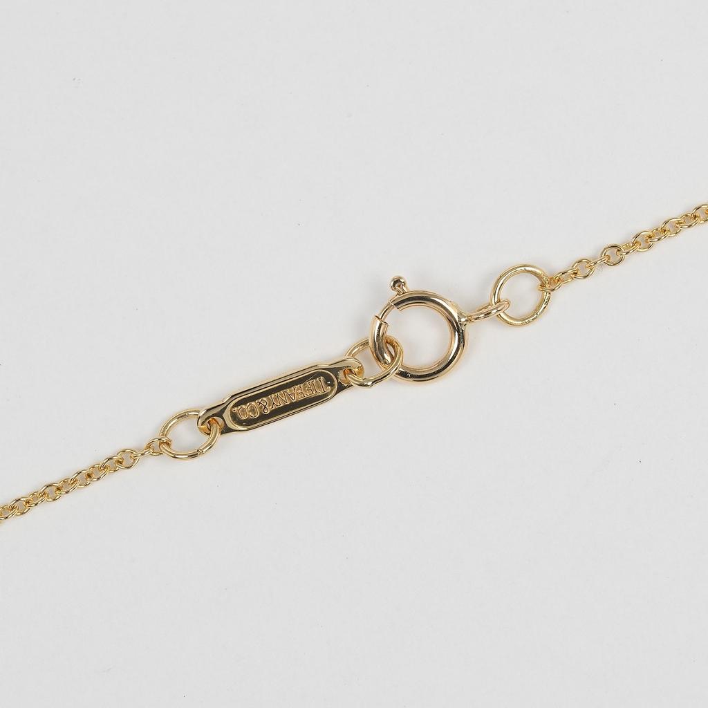 TIFFANY&Co. Pave heart Necklace K18 yellow gold 2.6g Women Used