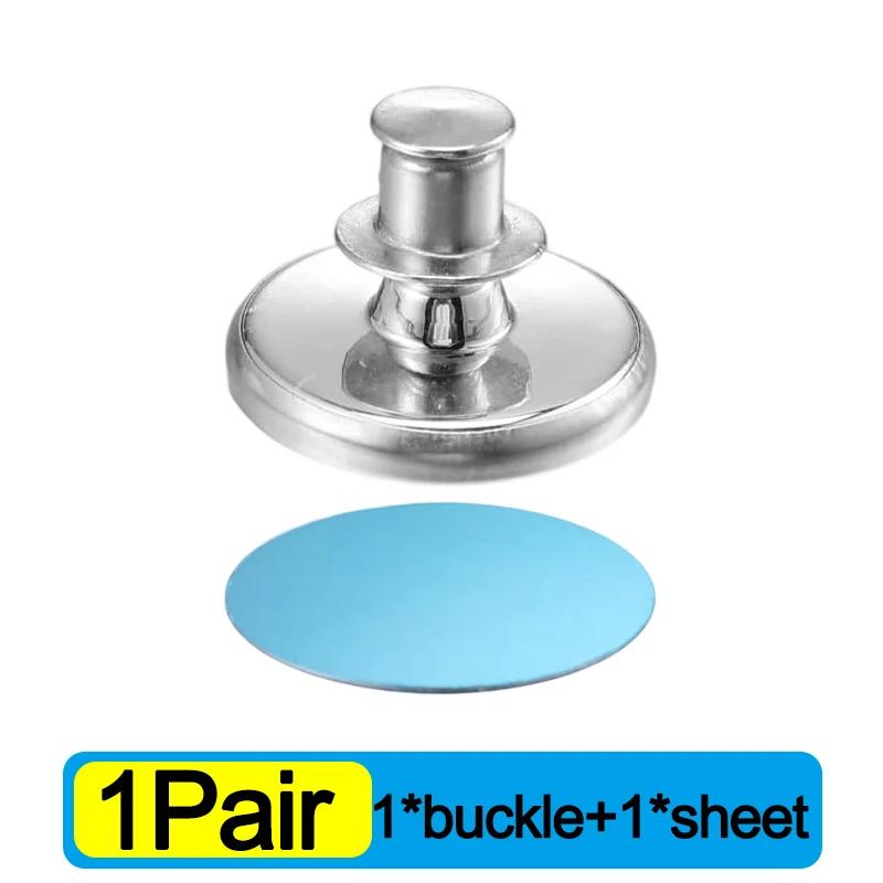 Magnetic Curtain Button Detachable Self-Adhesive Magnetic Patch for Light Blocking Drapes Shower Curtain Closure Buckle Fastener